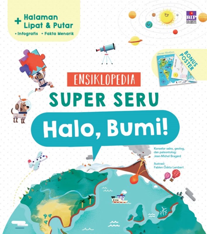 Cover Buku Ensiklopedia Super Seru: Halo, Bumi! 