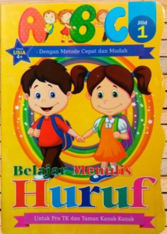 Cover Buku Belajar Menulis Huruf ABC Jilid 1