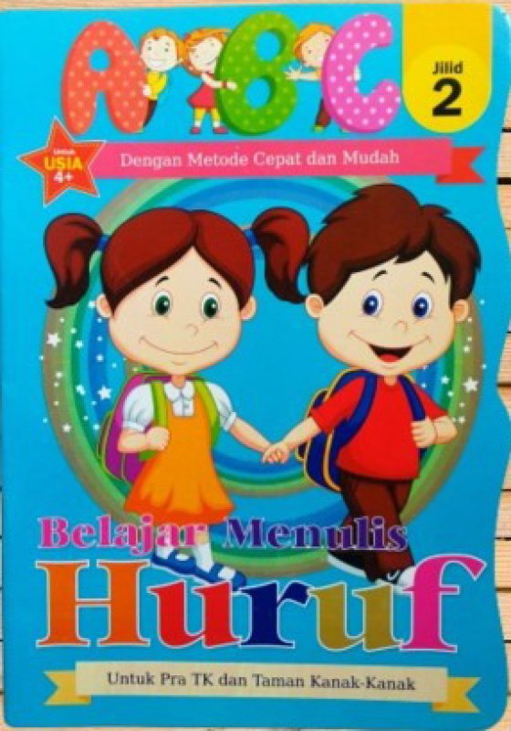 Cover Buku Belajar Menulis Huruf ABC Jilid 2