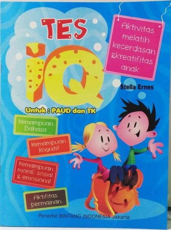Cover Buku Tes IQ Untuk PAUD dan TK