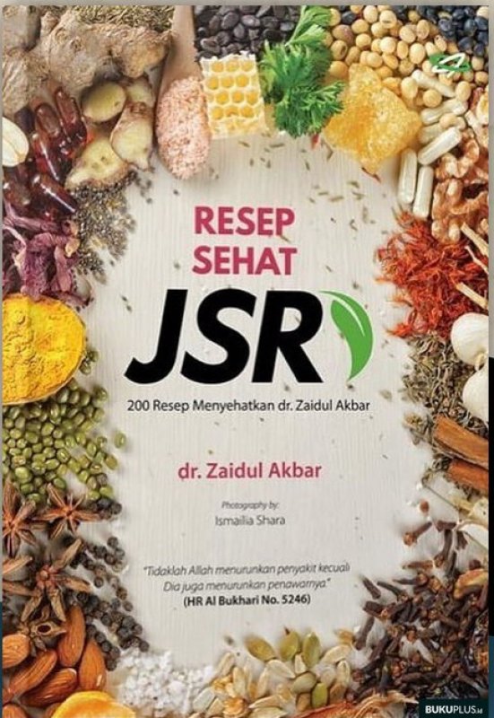 Cover Buku Resep Sehat JSR (Edisi Terbaru)