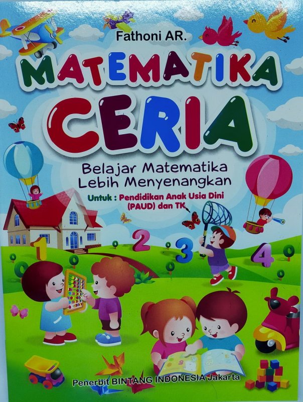 Cover Buku Matematika Ceria (PAUD & TK)