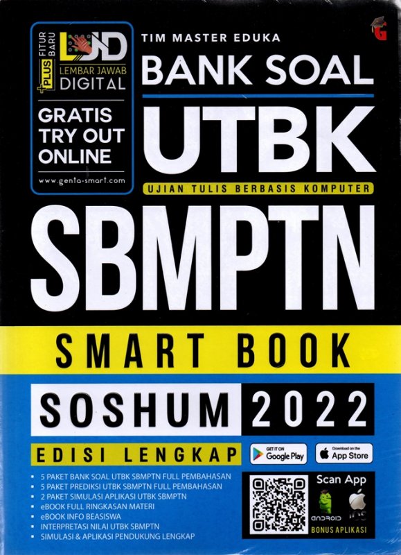 Cover Buku Bank Soal Soshum Utbk Sbmptn 2022 