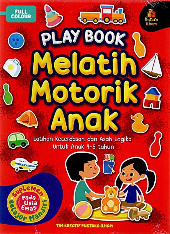 Cover Belakang Buku Playbook : Melatih Motorik Anak 