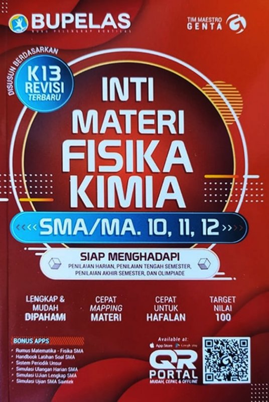 Cover Buku Inti Materi Fisika - Kimia Sma Kls 10,11,12 