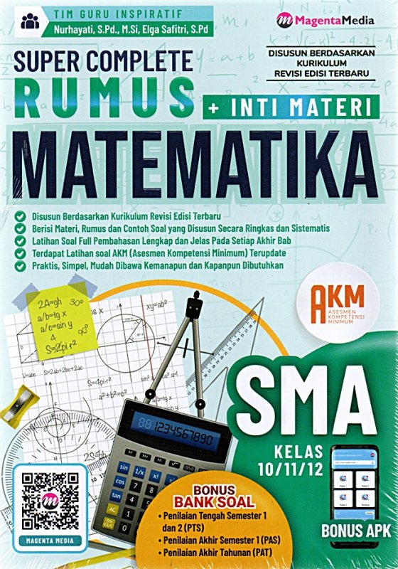 Cover Belakang Buku Super Complete Rumus Matematika Sma 10,11,12 