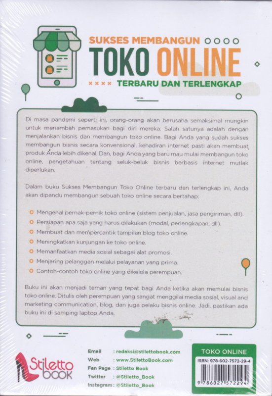 Cover Belakang Buku Sukses Membangun TOKO ONLINE ( Terbaru dan Terlengkap ) 