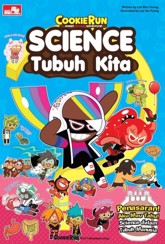 Cover Buku Cookie Run Sweet Escape Adventure! - Science Tubuh Kita