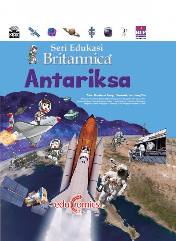Cover Buku Seri Edukasi Britannica: Antariksa