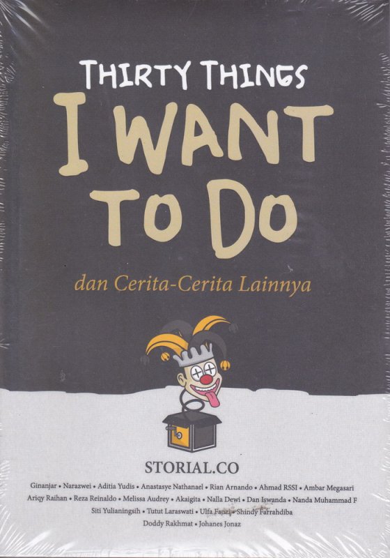 Cover Buku Thirty Things I want To Do dan Cerita-Cerita Lainnya