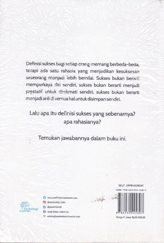 Cover Belakang Buku SENI MEMBERI