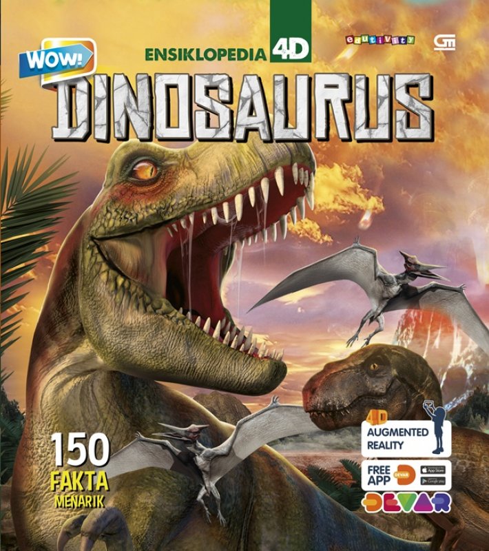 Cover Buku  Wow! Ensiklopedia 4D: Dinosaurus 