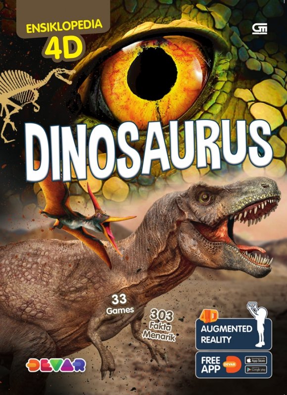Cover Buku Ensiklopedia 4D: Dinosaurus 