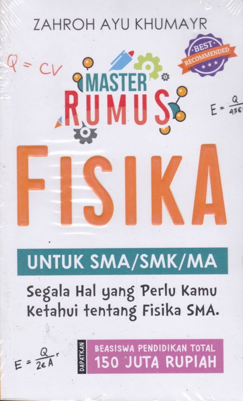 Cover Buku Master Rumus FISIKA ( Untuk SMA/SMK/MA