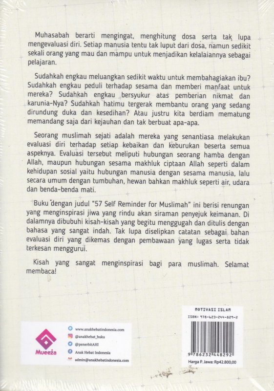 Cover Belakang Buku 57 Self Reminder For Muslim