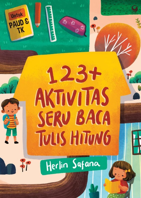 Cover Buku 123+ Aktivtas Seru Baca Tulis Hitung