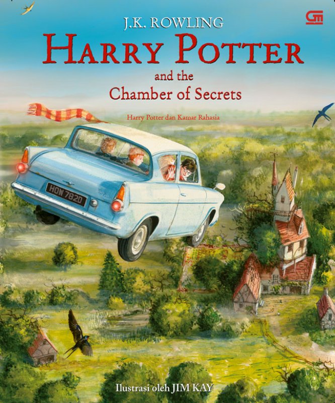 Cover Buku Harry Potter and The Chamber of Secrets (Harry Potter dan Kamar Rahasia) - Edisi Ilustrasi