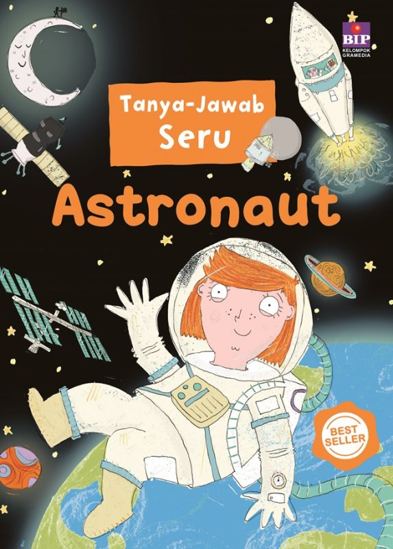 Cover Buku Tanya Jawab Seru Tentang Astronout