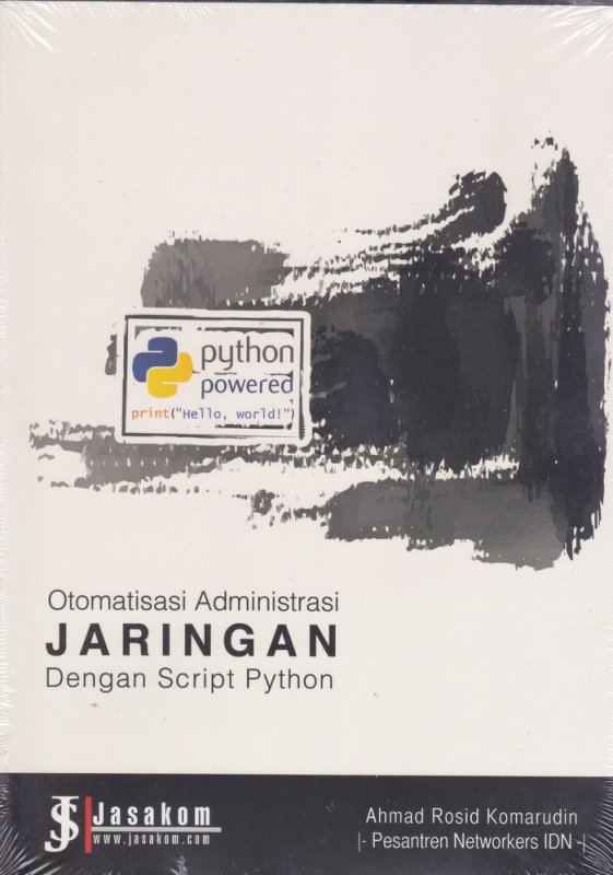 Cover Buku Otomatisasi Administrasi Jaringan Dengan Script Python