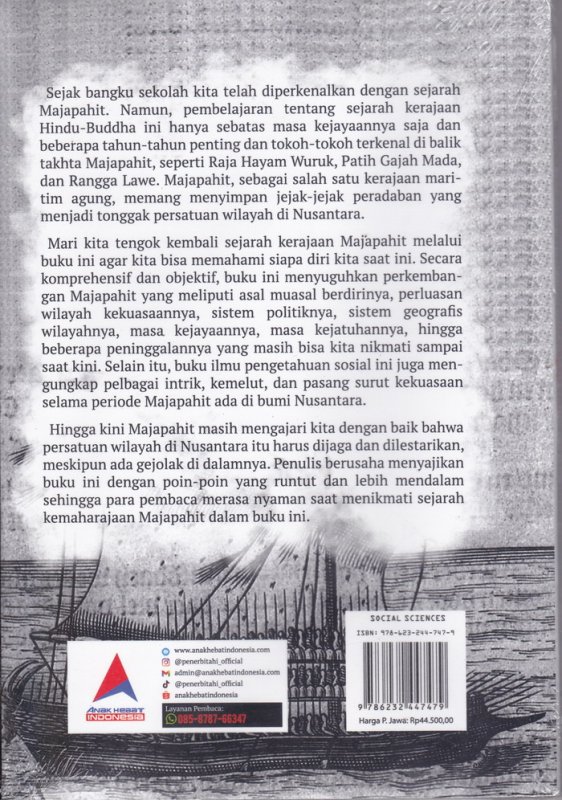 Cover Belakang Buku PASANG SURUT KERAJAAN MAJAPAHIT 