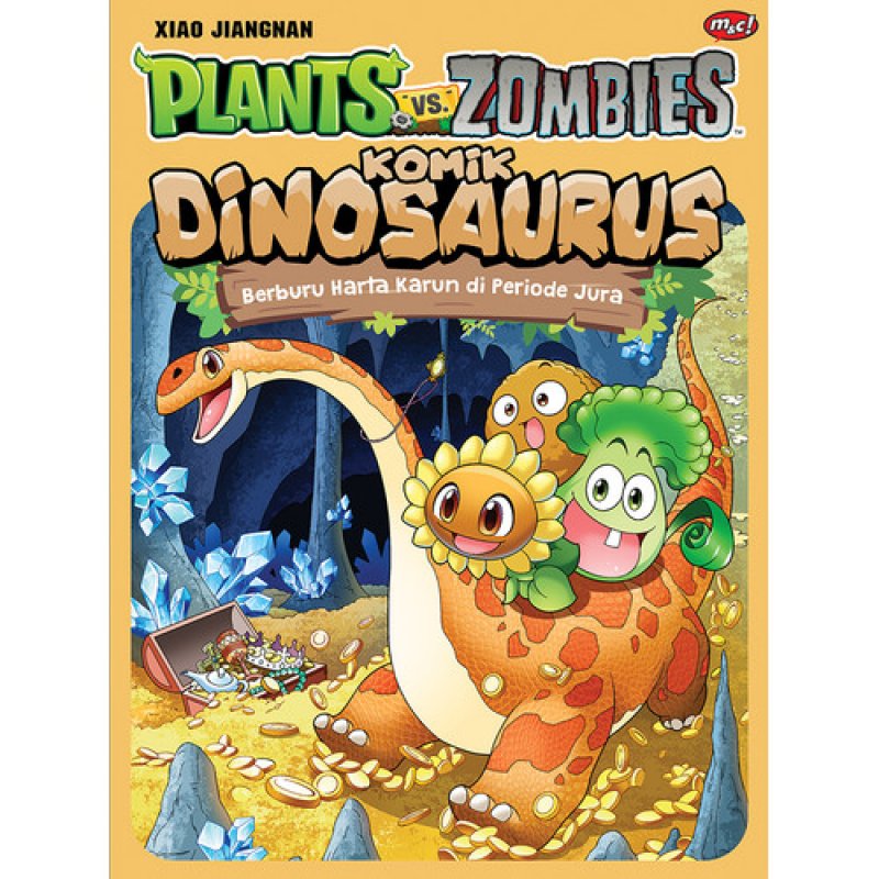 Cover Buku Plants VS Zombies - Komik Dinosaurus : Berburu Harta Karun di Periode Jura