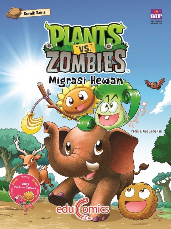 Cover Buku Educomics Plants Vs Zombies : Migrasi Hewan