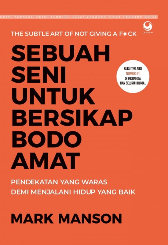 Cover Buku Sebuah Seni untuk Bersikap Bodo Amat (HC)
