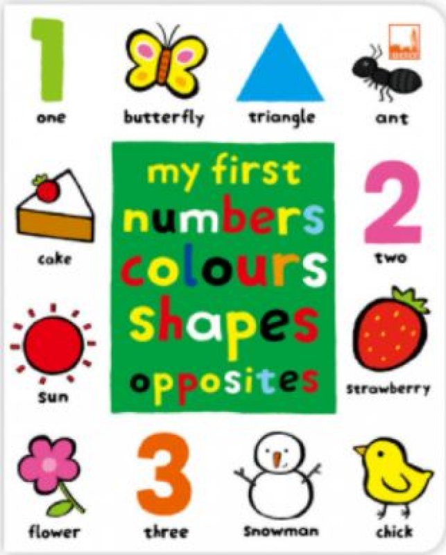 Cover Belakang Buku My First Numbers Colours Shapes Opposites