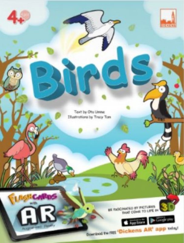 Cover Buku Flashcards - Birds (with AR)