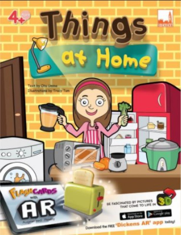 Cover Buku Flashcards - Things at Home (with AR)