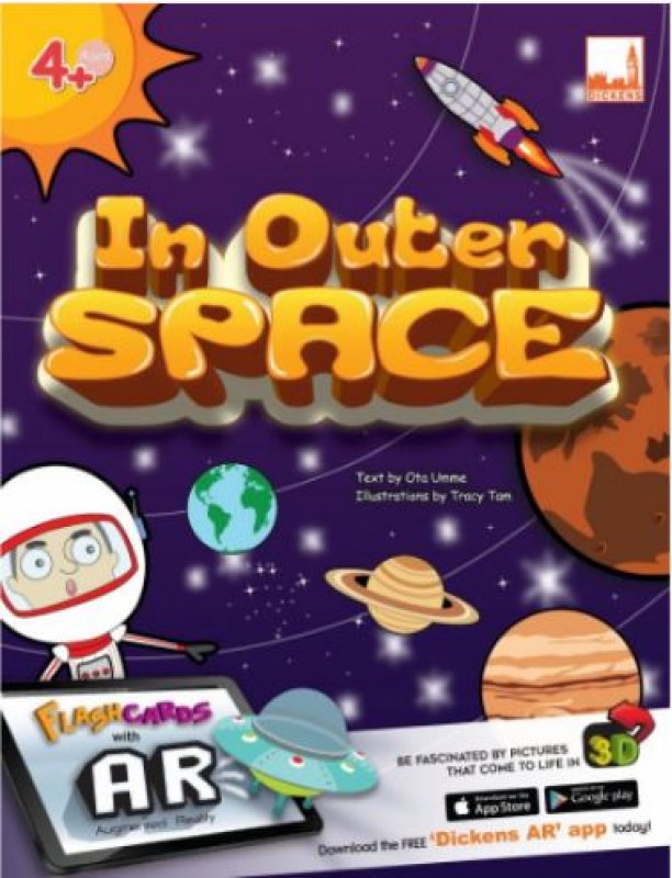 Cover Buku Flashcards - In Outer Space (with AR)