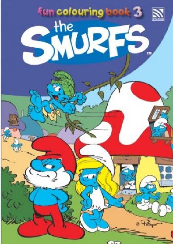 Cover Buku The Smurfs Fun Colouring Book 3