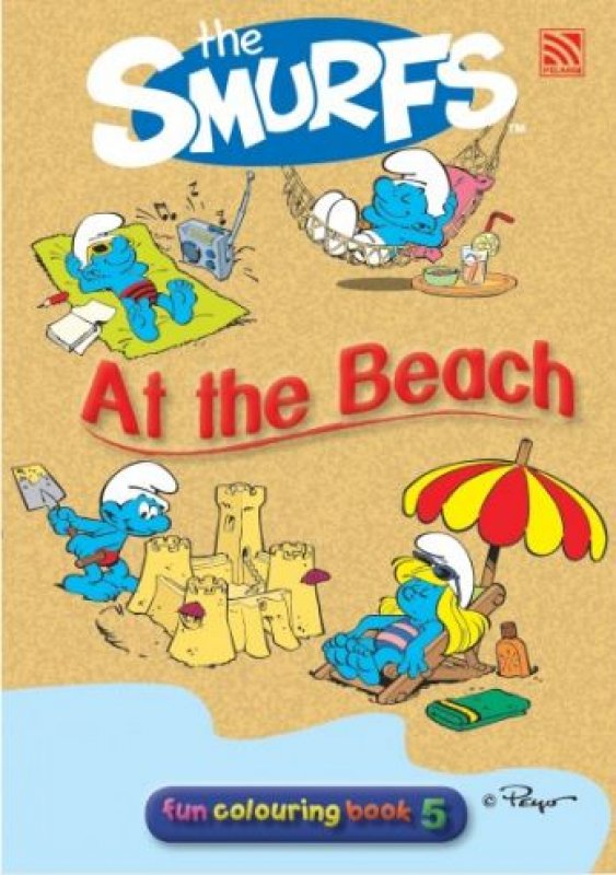 Cover Buku The Smurfs Fun Colouring Book 5: At The Beach