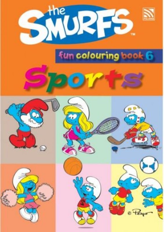 Cover Buku The Smurfs Fun Colouring Book 6: Sports