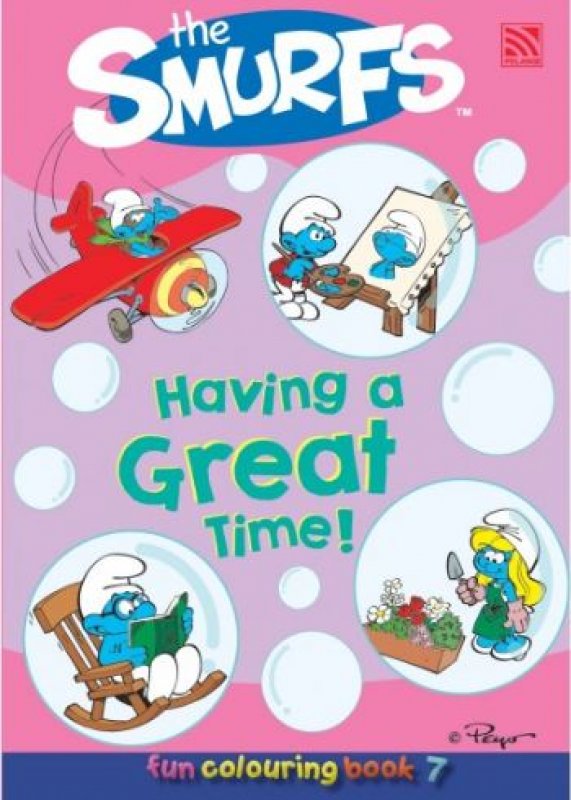 Cover Buku The Smurfs Fun Colouring Book 7: Having a Great Time