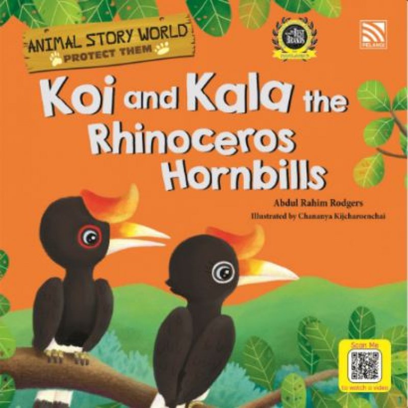 Cover Buku Animal Story World : Koi & Kala The Rhinoceros Hornbills