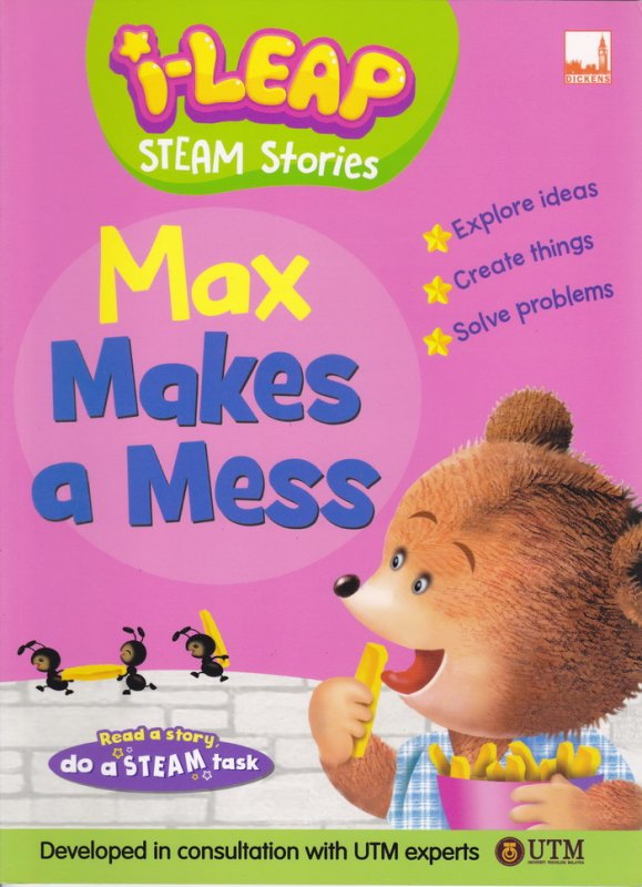 Cover Buku I-Leap Steam Stories-Max Makes A Mess