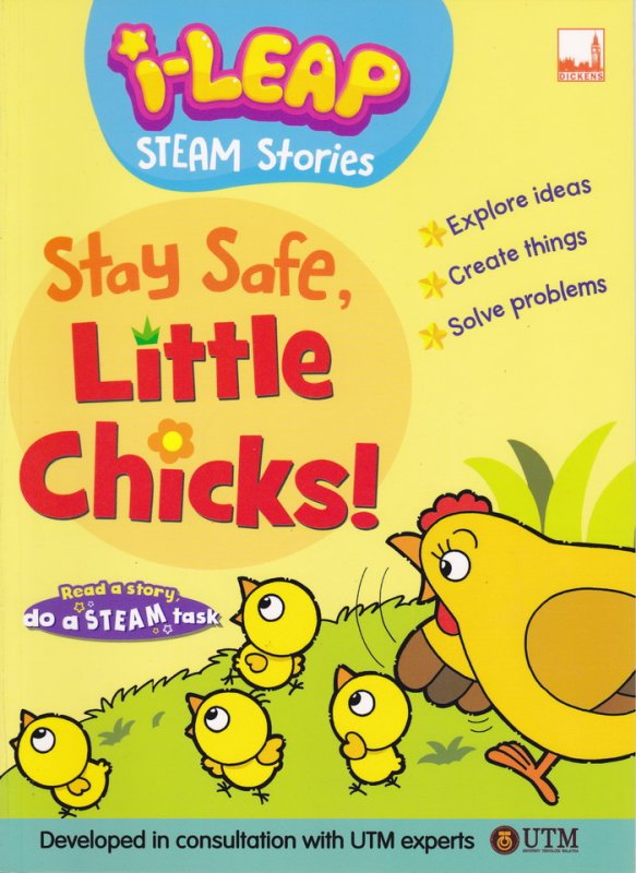 Cover Buku I-Leap Steam Stories-Stay Safe,Little Chicks!