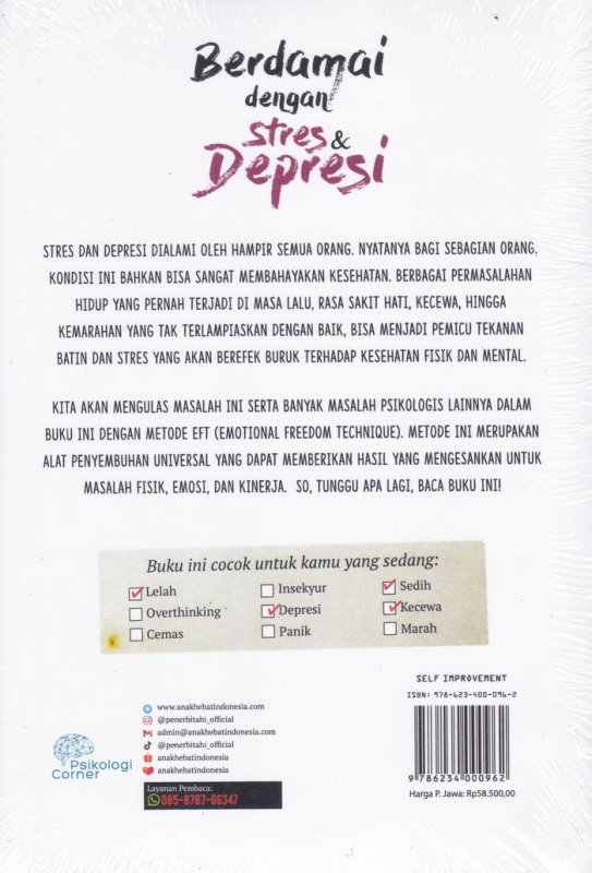 Cover Belakang Buku Berdamai Dengan Stres & Depresi