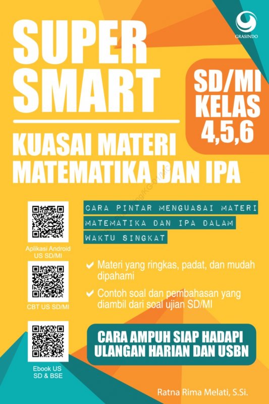Cover Buku Super Smart Kuasai Materi Matematika dan IPA SD/MI