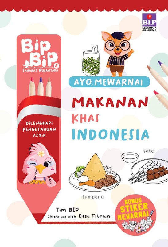 Cover Buku Ayo, Mewarnai Makanan Khas Indonesia