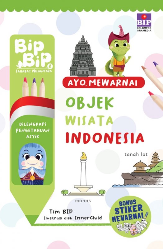 Cover Buku Ayo, Mewarnai Objek Wisata Indonesia