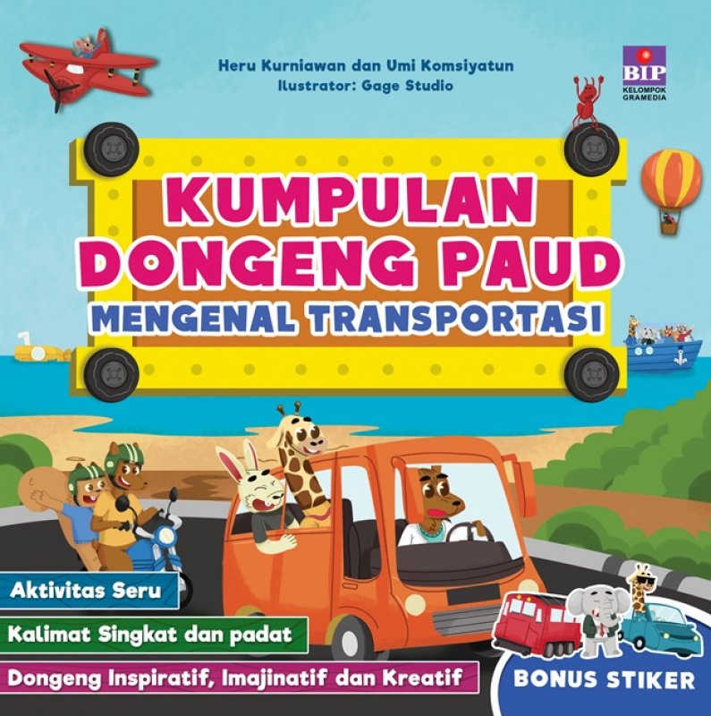 Cover Buku Kumpulan Dongeng Paud Mengenal Transportasi