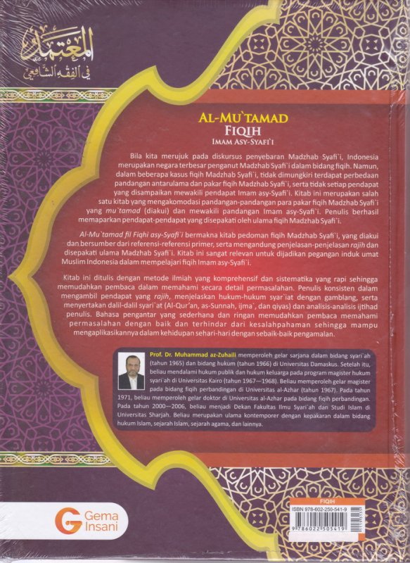 Cover Belakang Buku AL-MU'TAMAD FIQIH IMAM ASY-SYAFII ( jihad & Peperangan Hukum Pidana Islam-Peradilan ) Jilid 5 (Hard Cover)