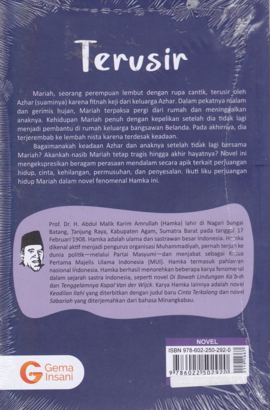 Cover Belakang Buku Terusir (Cover Baru)