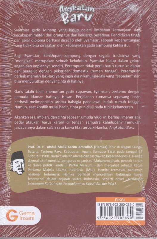 Cover Belakang Buku Angkatan Baru (Cover Baru)
