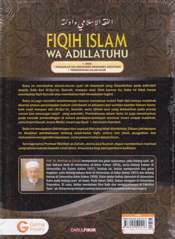 Cover FIQIH ISLAM (WA ADILLATUHU) #8 JIHAD DAN MEKANISME MENGAMBIL KEPUTUSAN,PEMERINTAH DALAM ISLAM (HC)