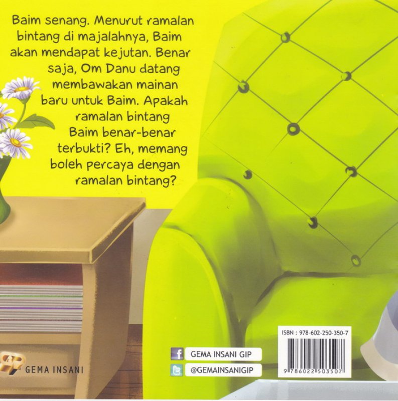 Cover Belakang Buku Ramalan Bintang Baim