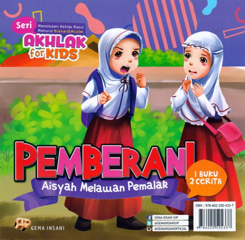 Cover Seri Akhlak for Kids : Berkata Baik & Pemberani (1 Buku 2 Cerita)