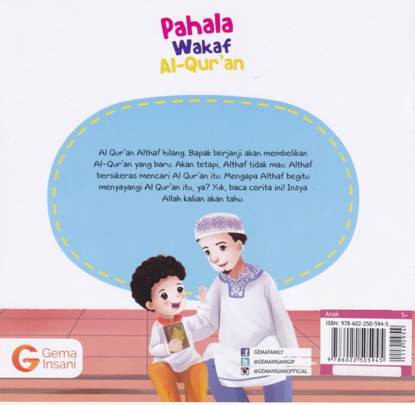 Cover Seri Amal Jariyah Pahala Wakaf Al-Qur